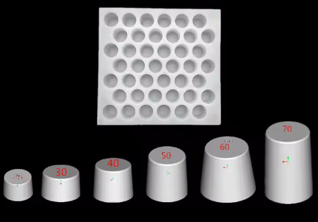 Circular reinforced concrete protective pad/block formwork (RDK50-YL) 50mm